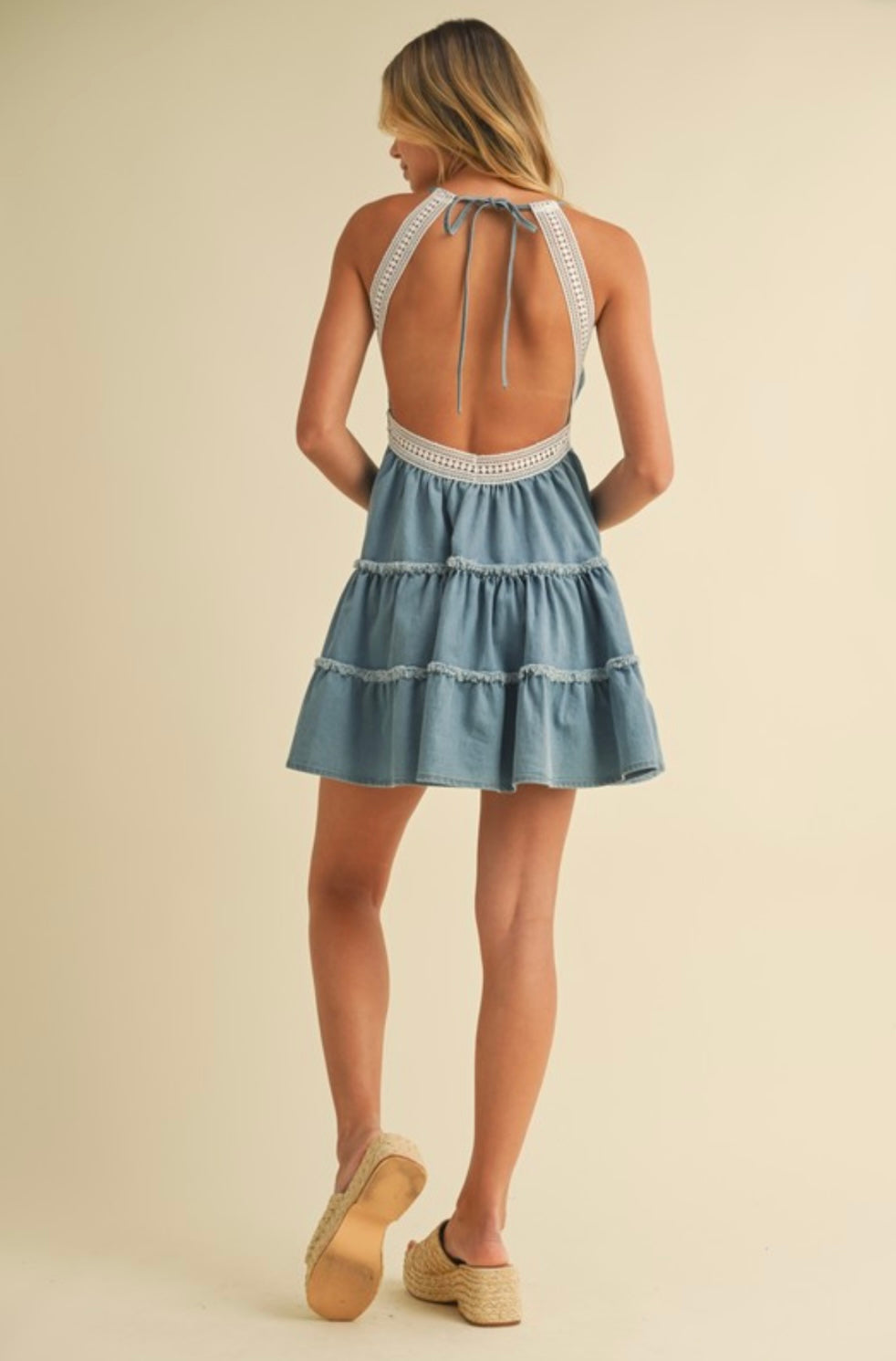 Georgia Wren Denim Mini Dress