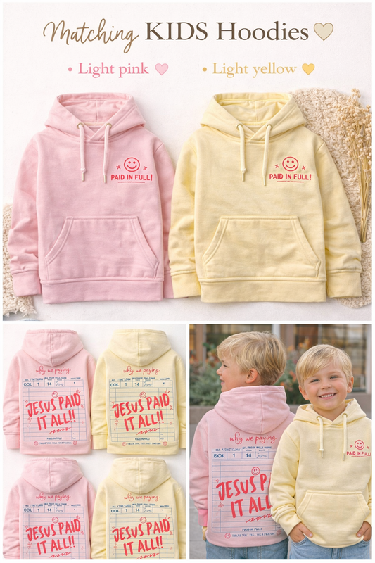 Jesus Paid It All Bamboo Youth Hoodie