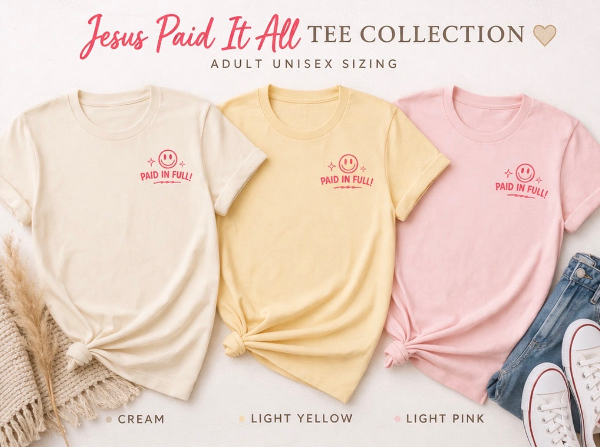 Jesus Paid It All Hoodie and Shirt
