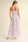 Kylee Nicole Lavender Tiered Maxi Dress