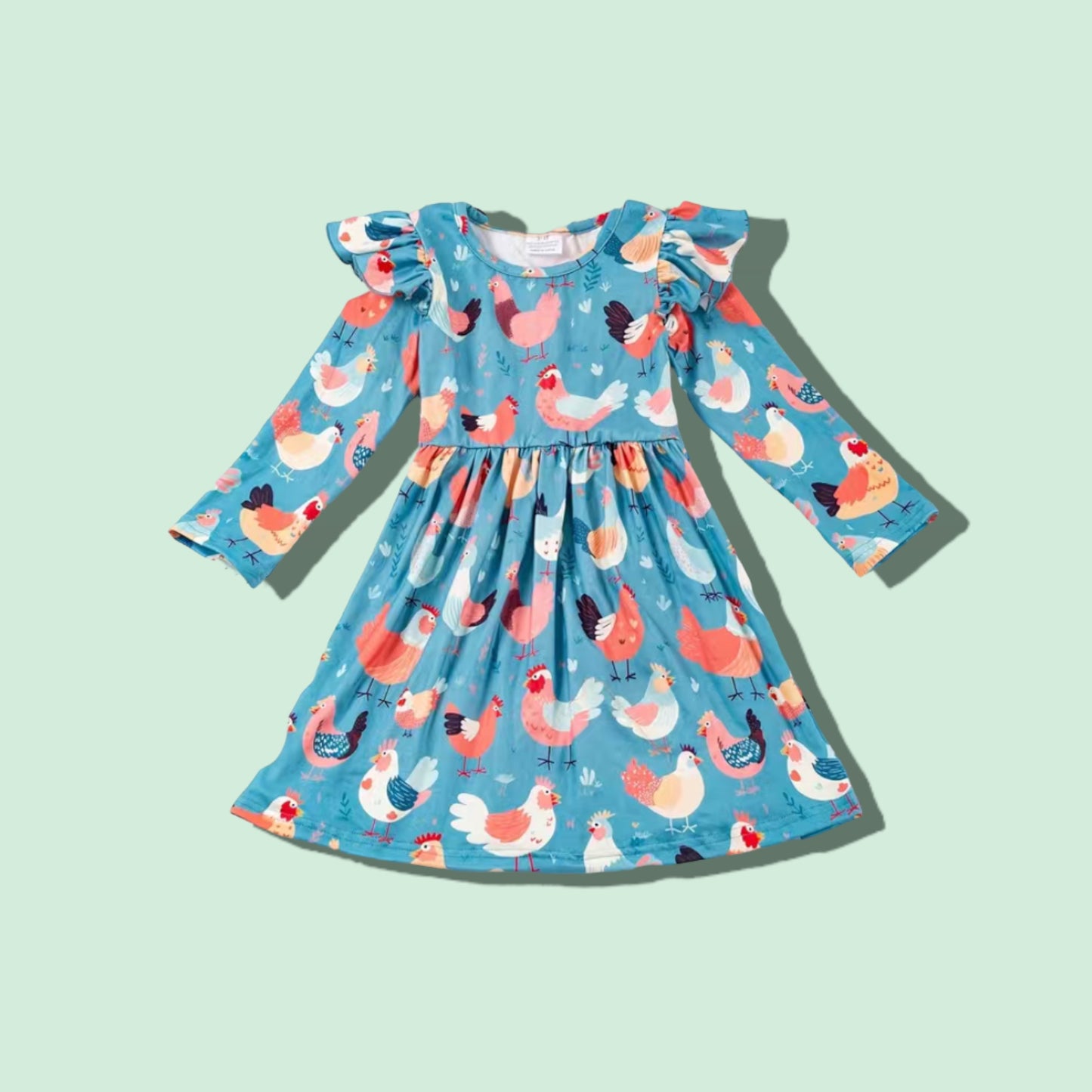 Feathered Frock Girls Dress