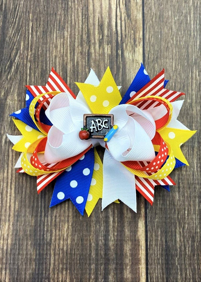 ABC's Back-To-School Hair Bow