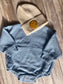 Waffle Sweatshirt Romper